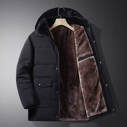Max | Men's Cosy Fur-Lined Insulated Puffer Jacket for Winter