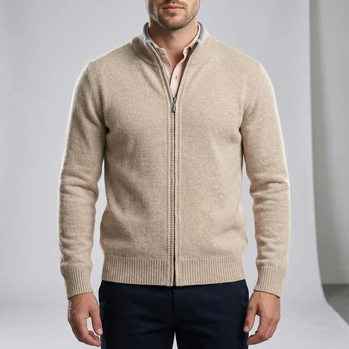 Louis | Men's Zip-Up Cardigan for Winter