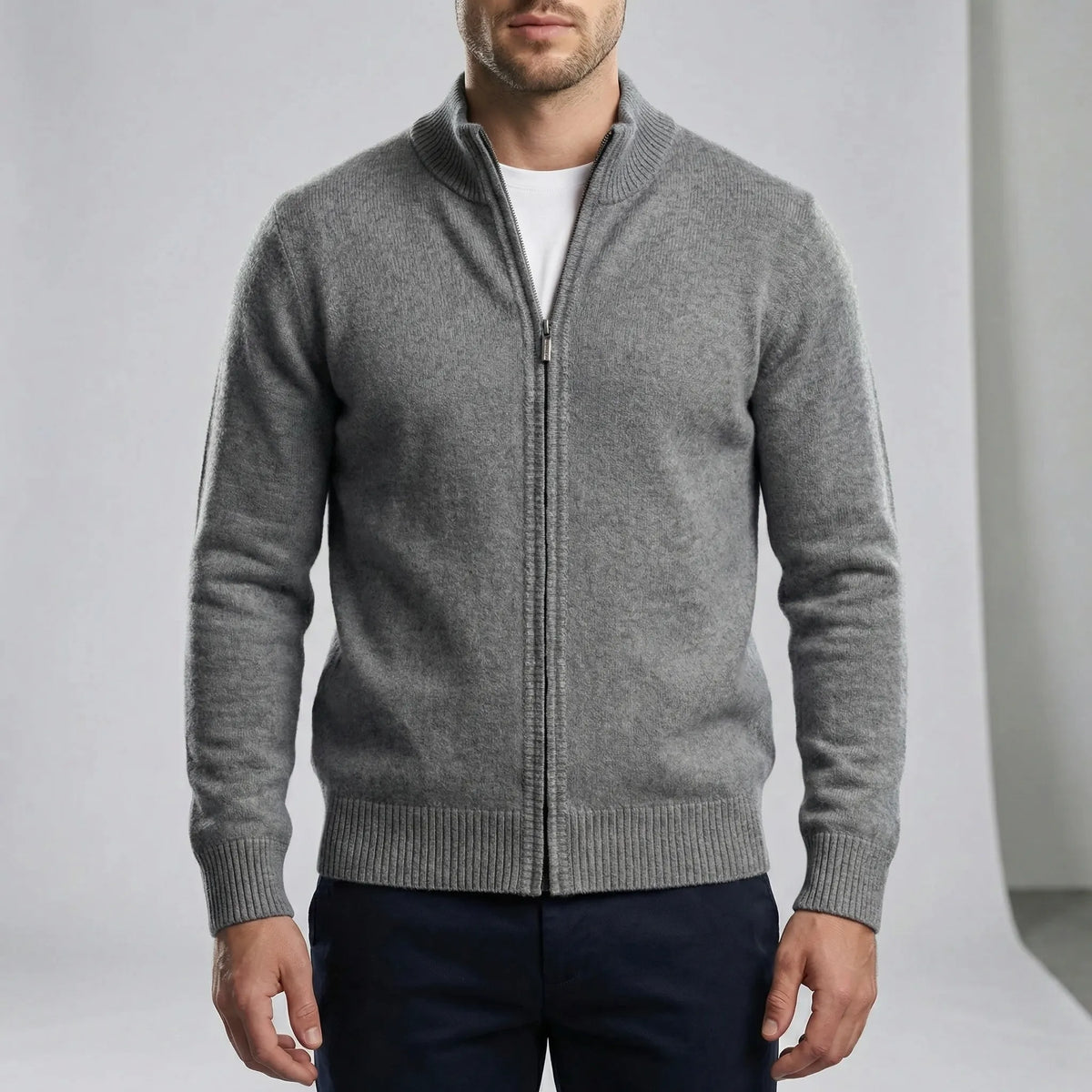 Louis | Men's Zip-Up Cardigan for Winter