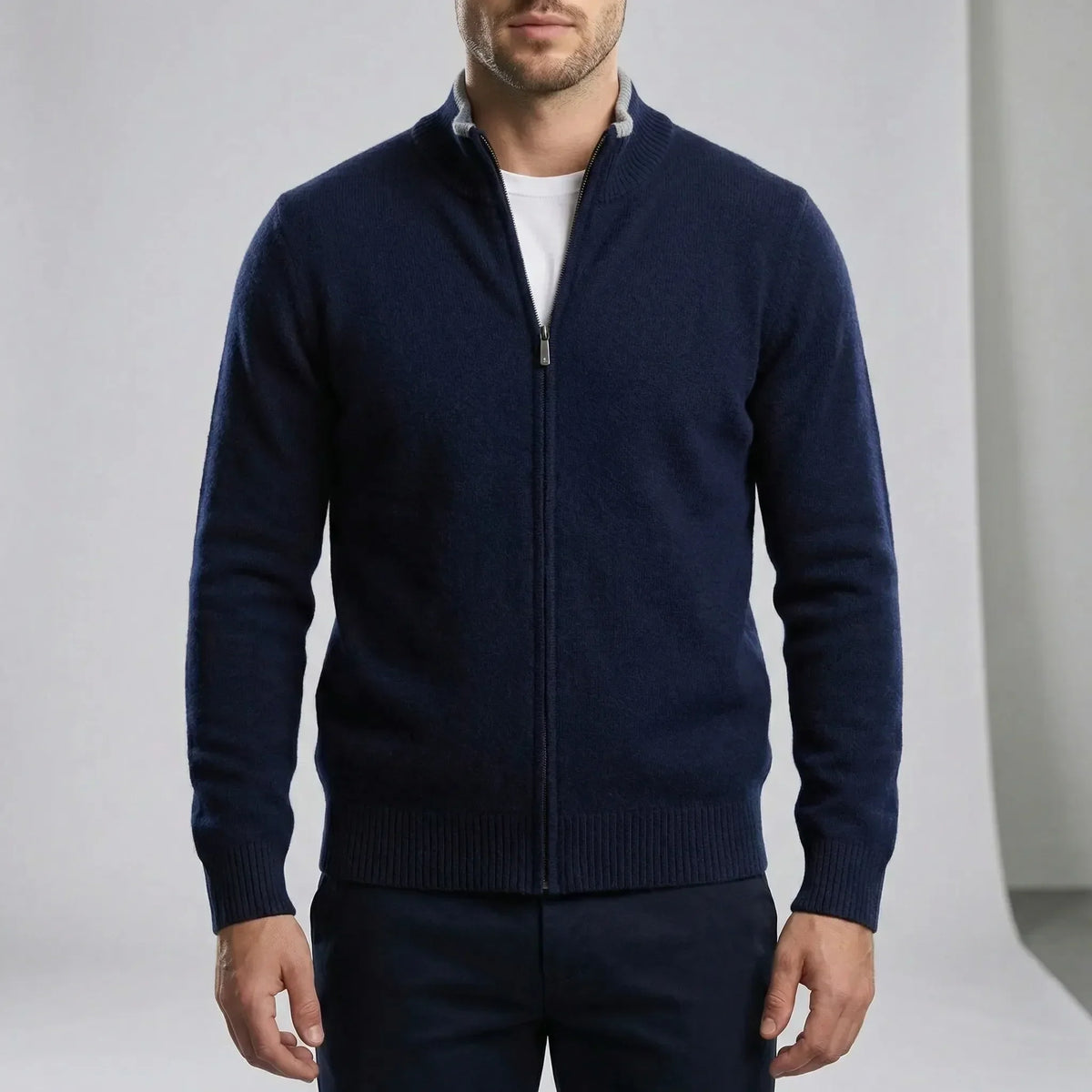 Louis | Men's Zip-Up Cardigan for Winter