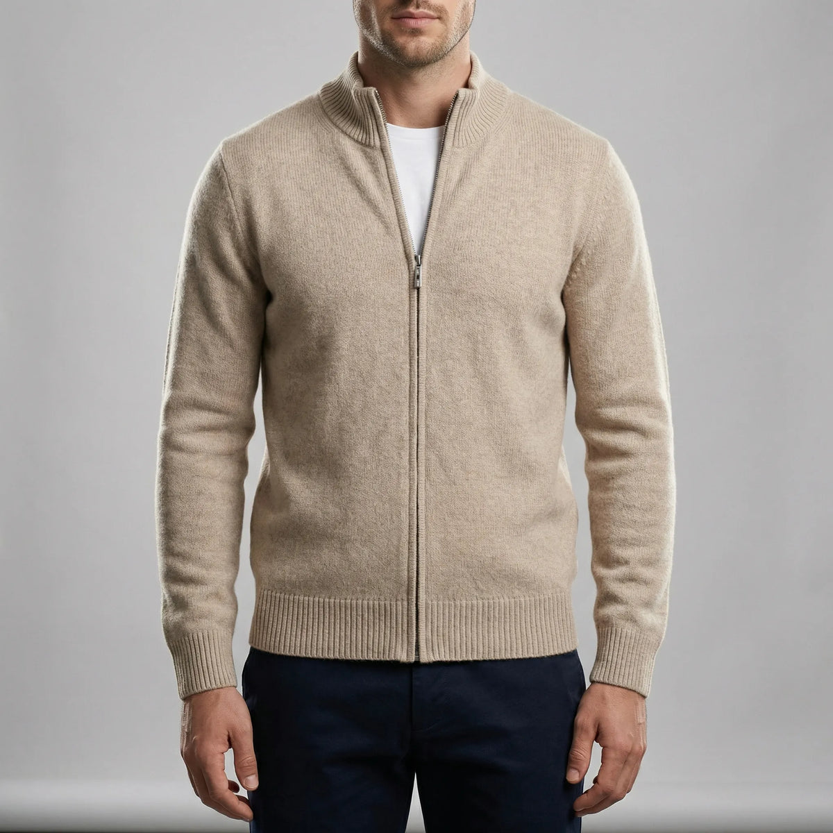 Louis | Men's Zip-Up Cardigan for Winter