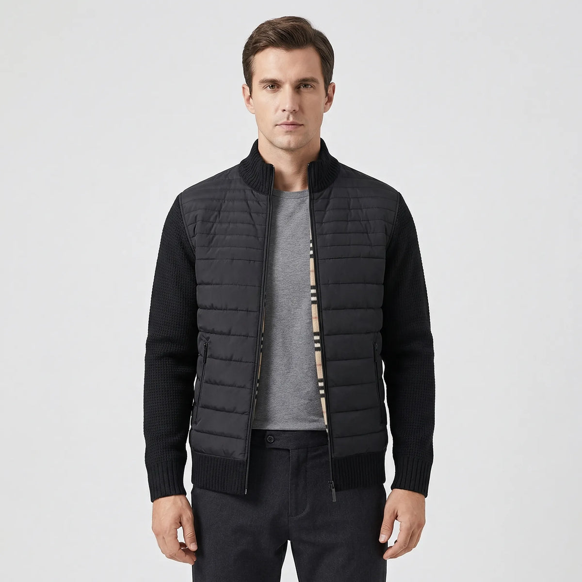 Henry | Men's Classic Zip-Up Jacket with Stand Collar