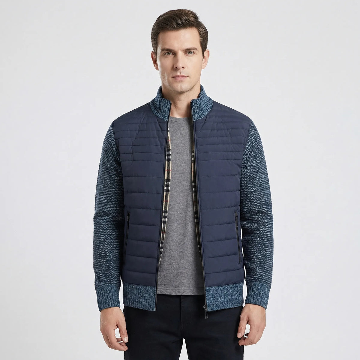 Henry | Men's Classic Zip-Up Jacket with Stand Collar