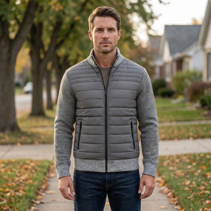 Henry | Men's Classic Zip-Up Jacket with Stand Collar