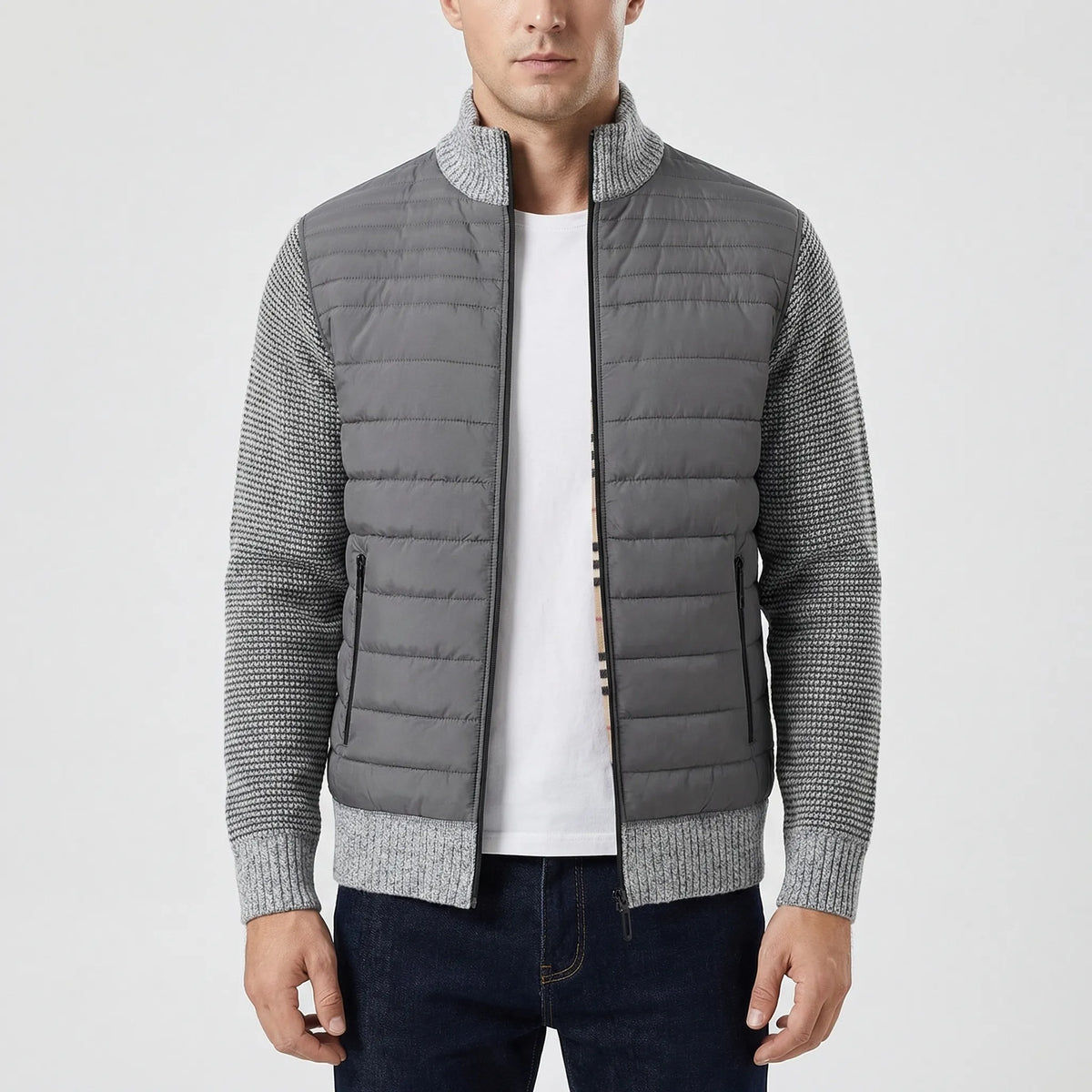 Henry | Men's Classic Zip-Up Jacket with Stand Collar