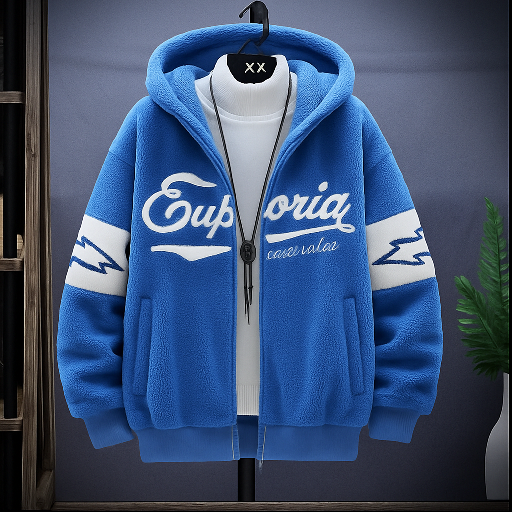 Nils | Men's Stylish Graphic Zip-Up Hoodie for Winter
