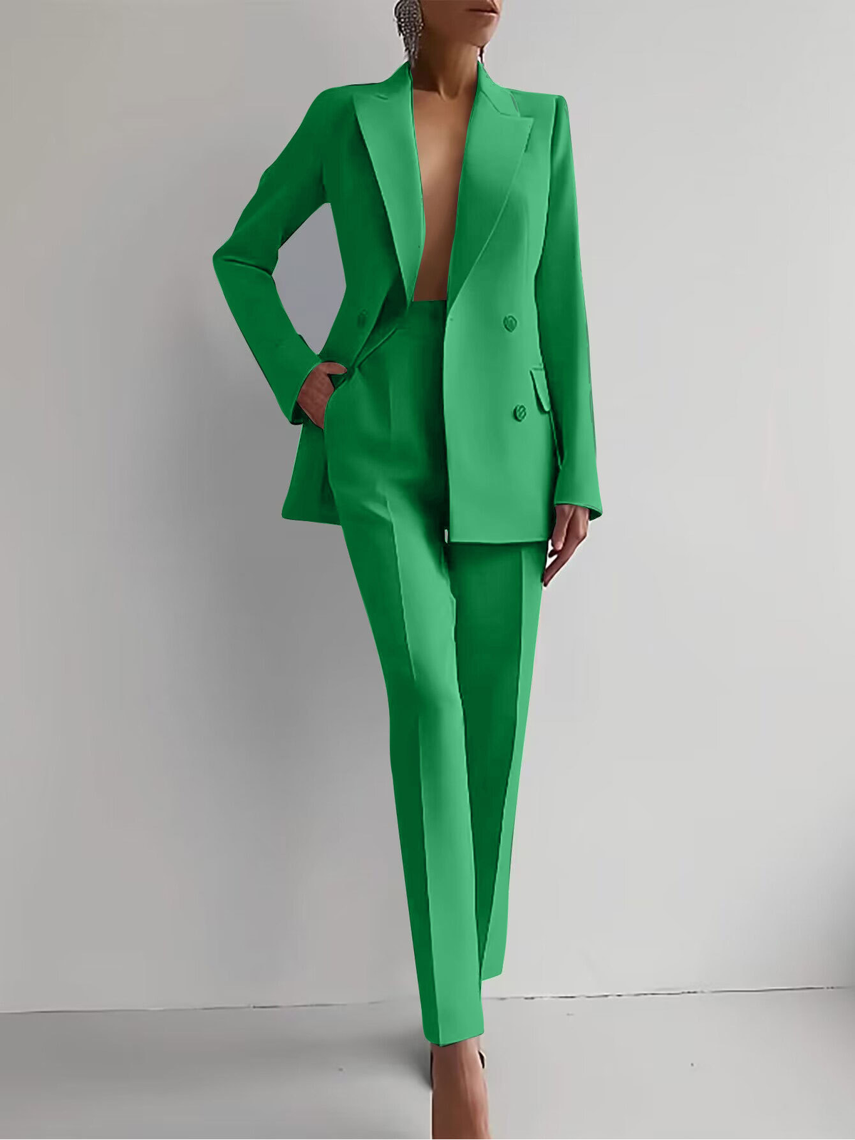 Noelle | Women's Elegant Double-Breasted Pantsuit