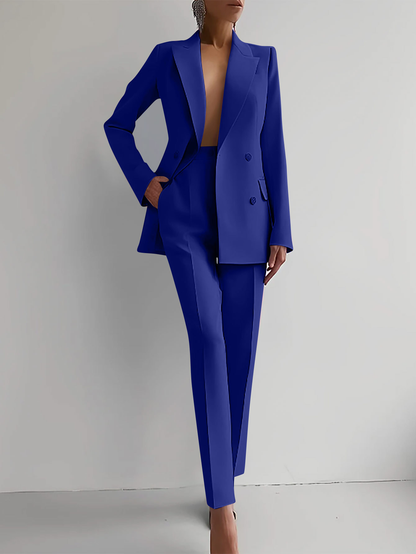 Noelle | Women's Elegant Double-Breasted Pantsuit