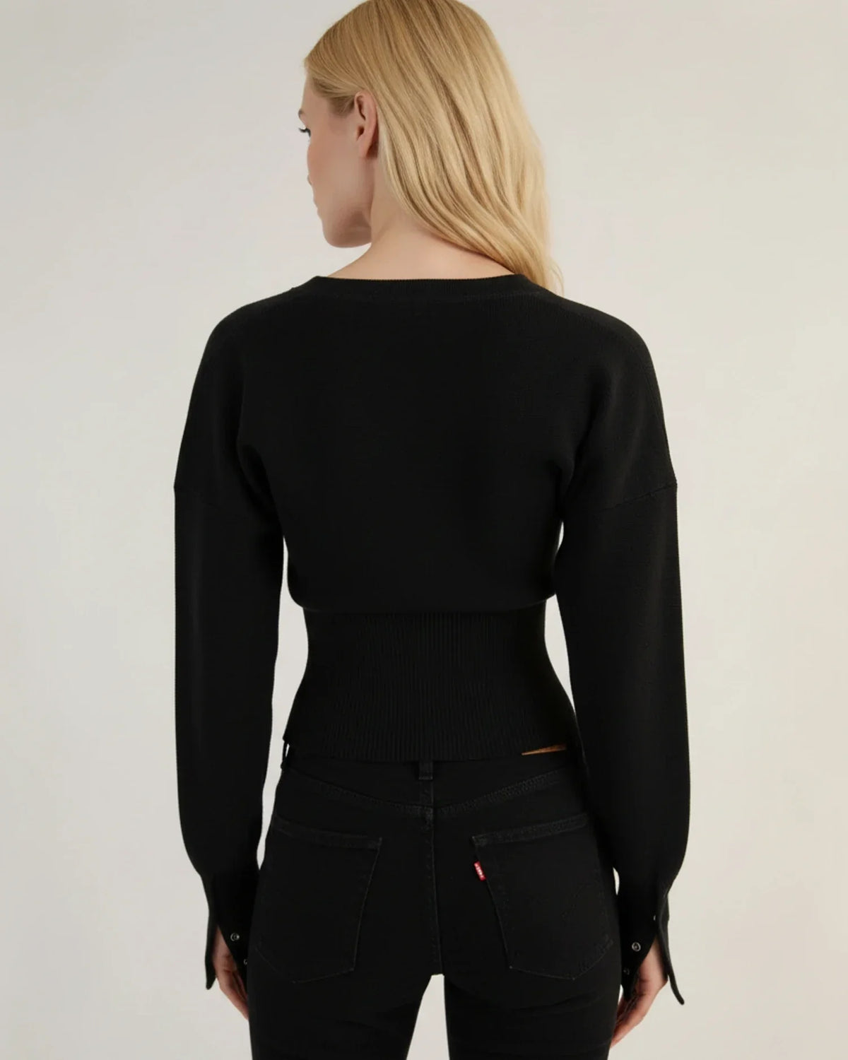 Nora | Women's Elegant Long-Sleeved Cropped Cardigan for Winter