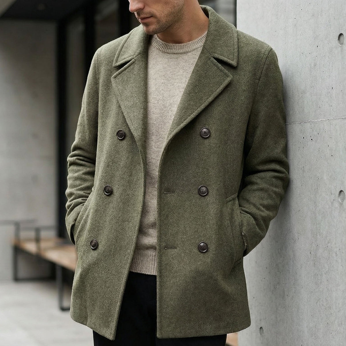 Finley | Men's Structured Wool Coat for Winter