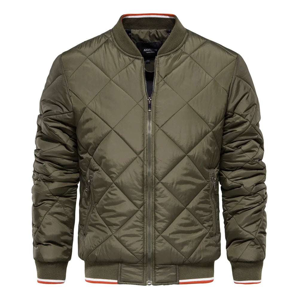 Paul | Men's Diamond-Quilted Bomber Jacket