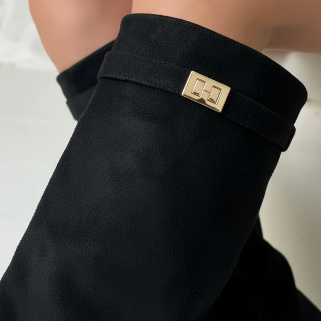 Pointed-Toe Boots with a Discreet Hidden Wedge Heel