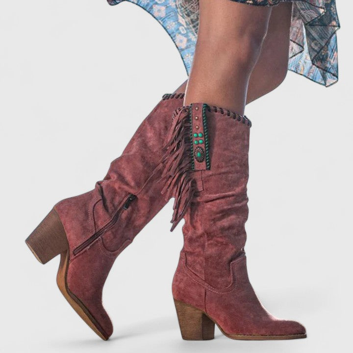Kayla | Stylish Orthopedic Fringe Boots