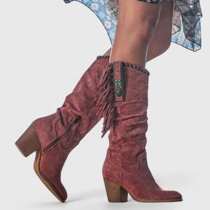 Kayla | Stylish Orthopedic Fringe Boots