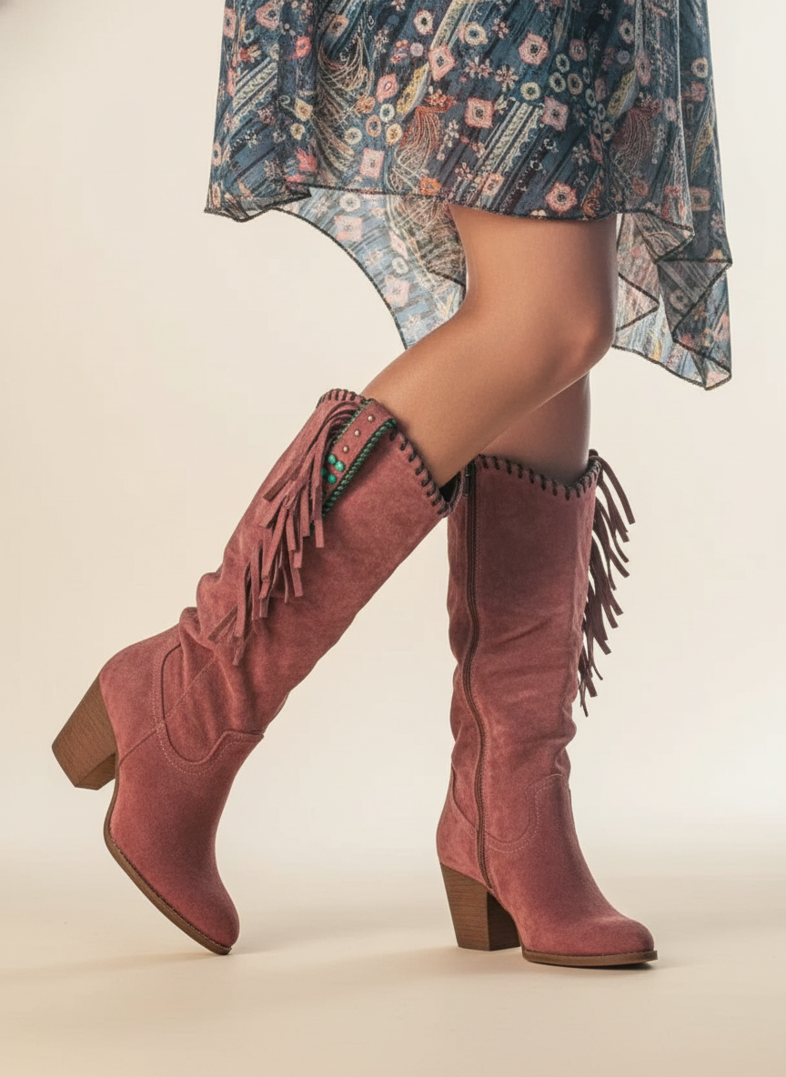 Kayla | Stylish Orthopedic Fringe Boots