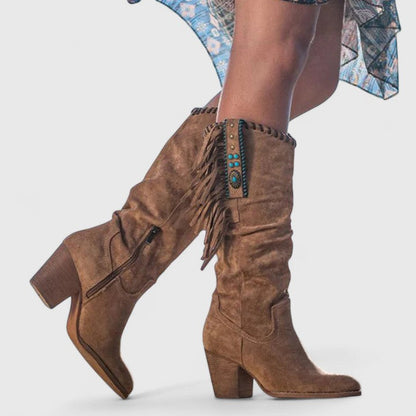Kayla | Stylish Orthopedic Fringe Boots