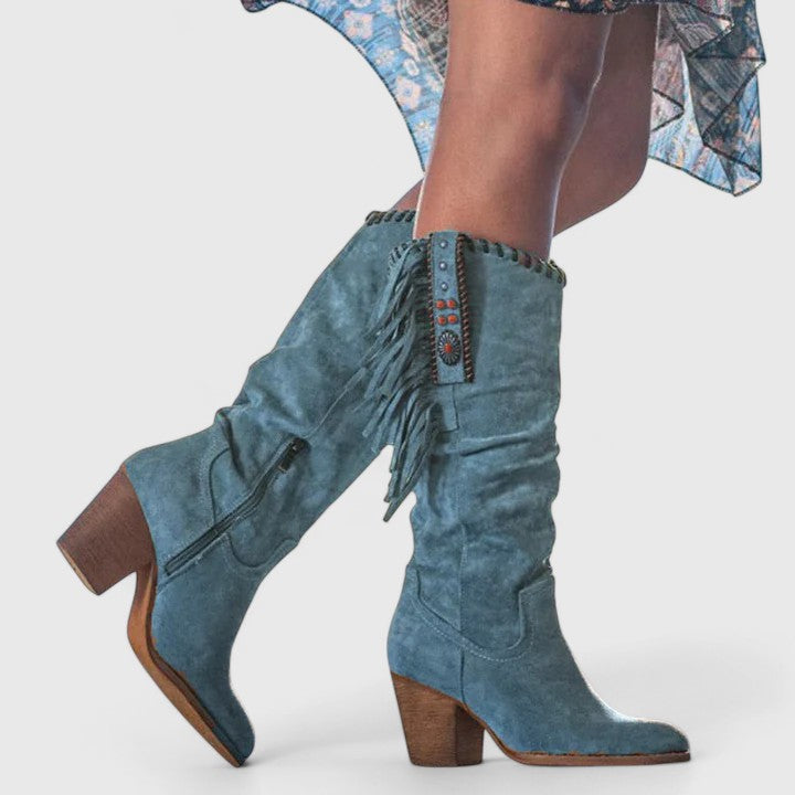Kayla | Stylish Orthopedic Fringe Boots