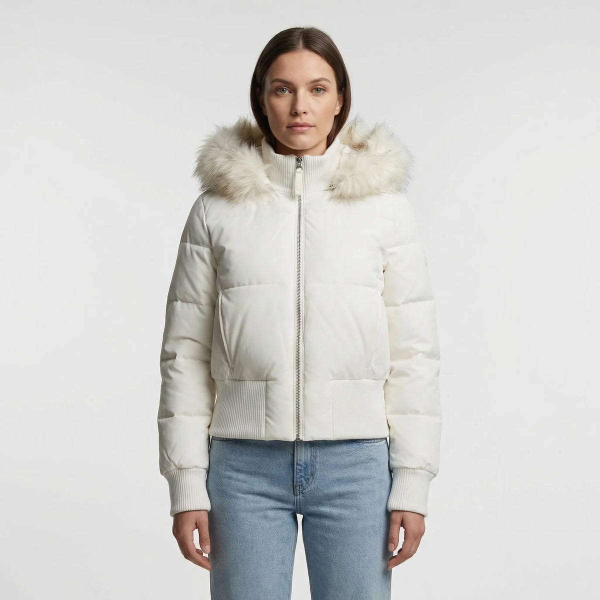 Stylish Short Hooded Quilted Winter Jacket