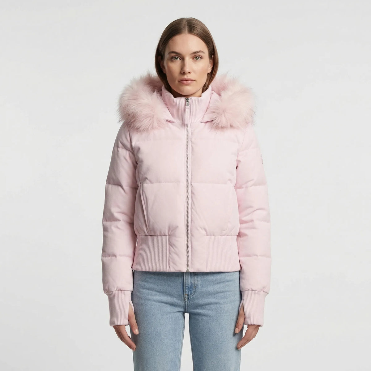Stylish Short Hooded Quilted Winter Jacket