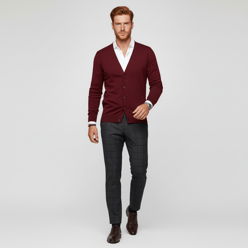Elegant Slim-Fit Long-Sleeved Cardigan for Winter