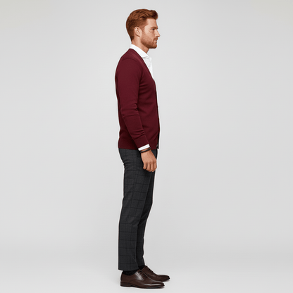 Elegant Slim-Fit Long-Sleeved Cardigan for Winter