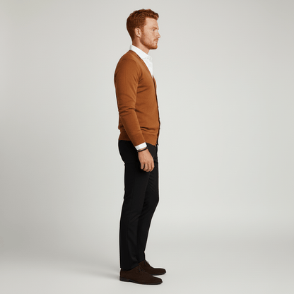 Elegant Slim-Fit Long-Sleeved Cardigan for Winter