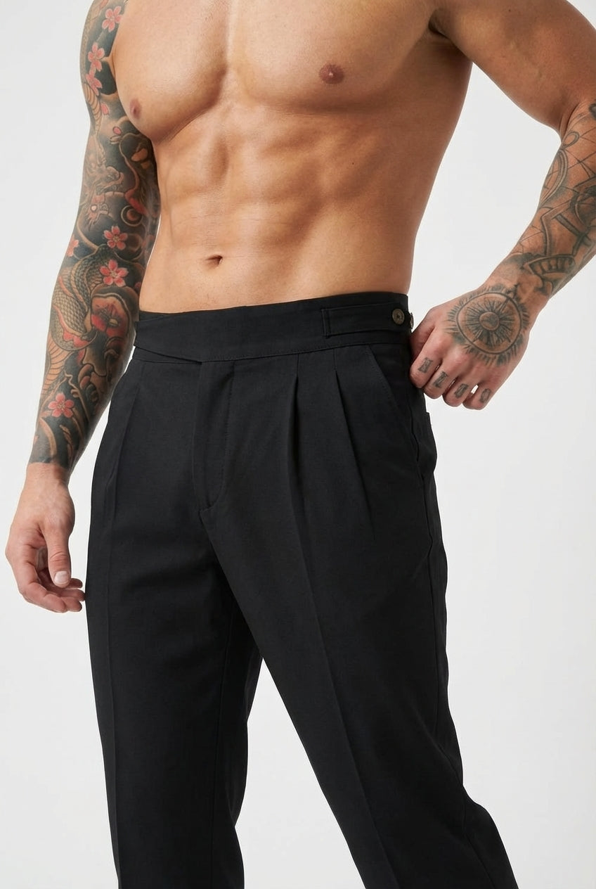Lockhart Black Tailored Trousers