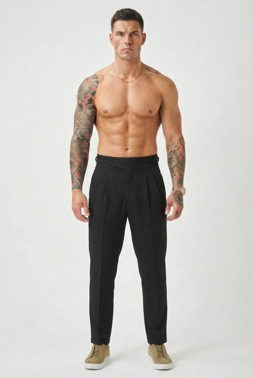 Lockhart Black Tailored Trousers