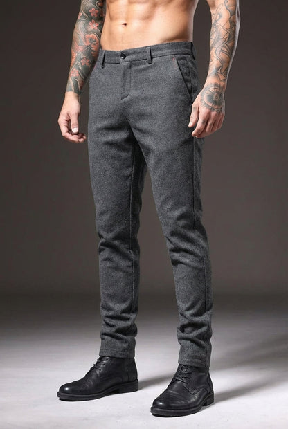 Luca Slim-Fit Pants – Light Gray