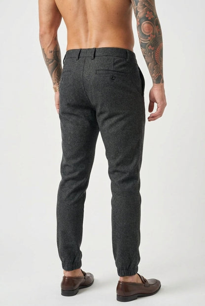 Luca Black Slim-Fit Pants