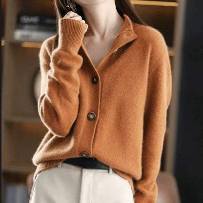 Cosy Relaxed-Fit Cashmere Cardigan for Winter