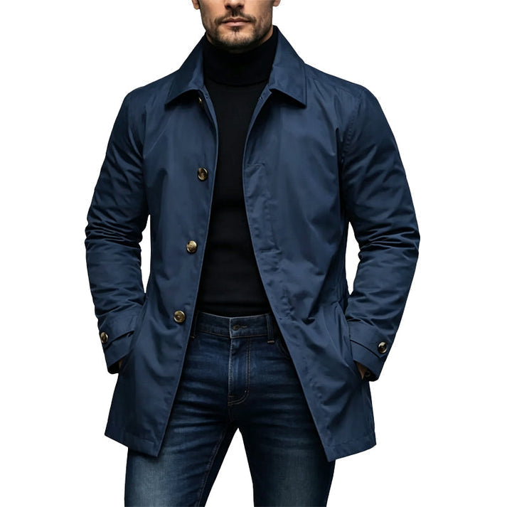 Arthur | Men's Stylish Mid-Length Button-Front Jacket
