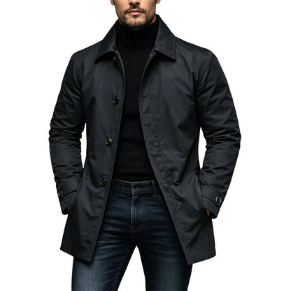 Arthur | Men's Stylish Mid-Length Button-Front Jacket