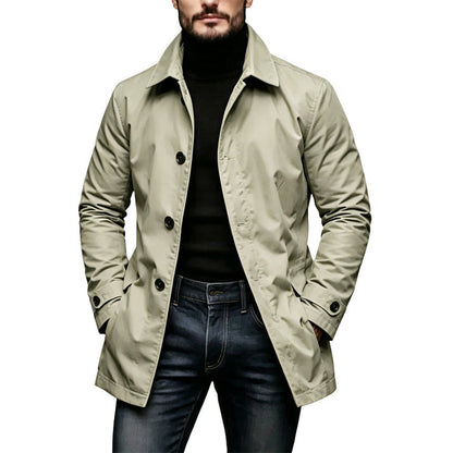 Arthur | Men's Stylish Mid-Length Button-Front Jacket