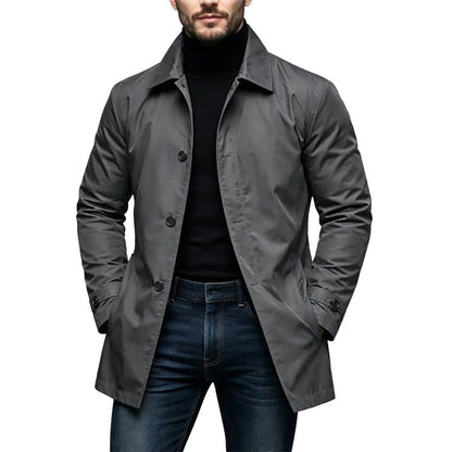Arthur | Men's Stylish Mid-Length Button-Front Jacket