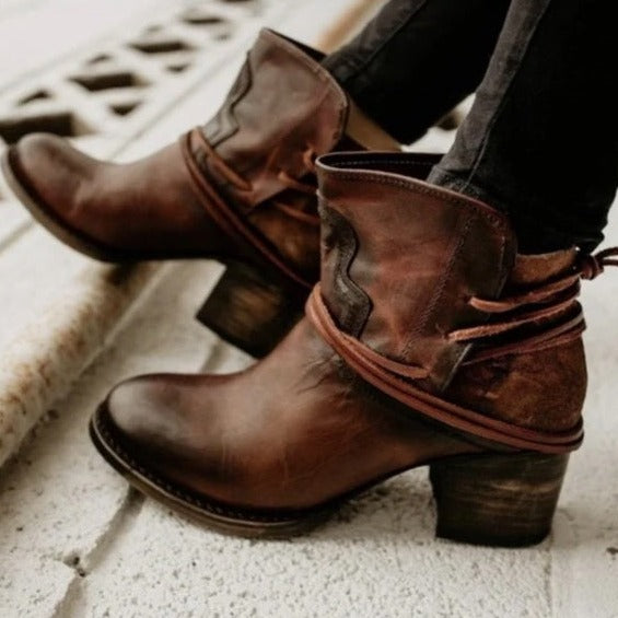 Millie | Women's Elegant Leather Ankle Boots