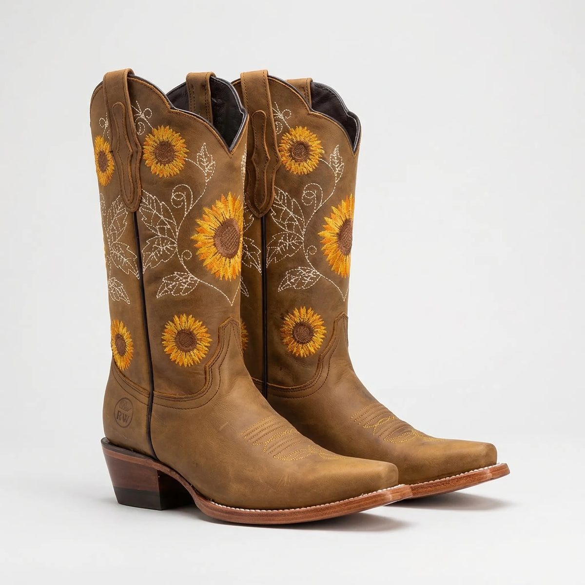 Ivy | Women's Sunflower Embroidered Western Cowboy Boots