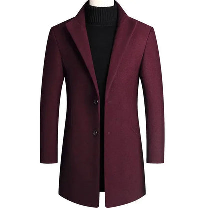 Thomas | Sophisticated Slim-Fit Wool Coat for Winter