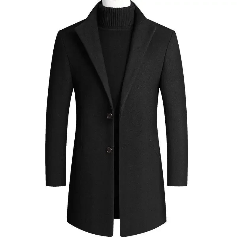 Thomas | Sophisticated Slim-Fit Wool Coat for Winter