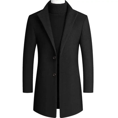 Thomas | Sophisticated Slim-Fit Wool Coat for Winter
