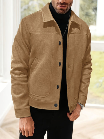 Transitional Jacket with Button-Front Placket