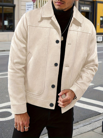 Transitional Jacket with Button-Front Placket