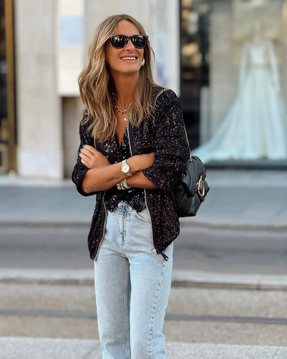 Annabel | Women's Sequin Blazer