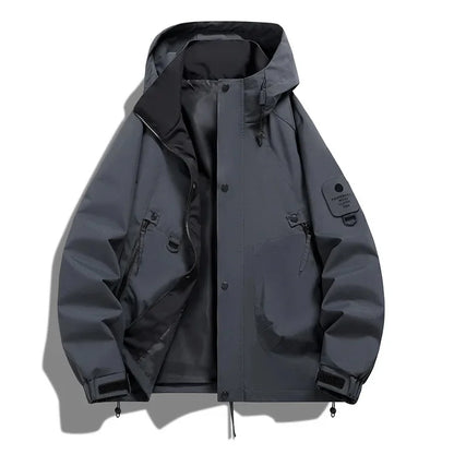 Unisex Long-Sleeve Hooded Winter Ski Jacket