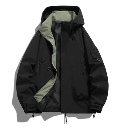Unisex Long-Sleeve Hooded Winter Ski Jacket