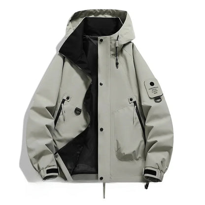 Unisex Long-Sleeve Hooded Winter Ski Jacket