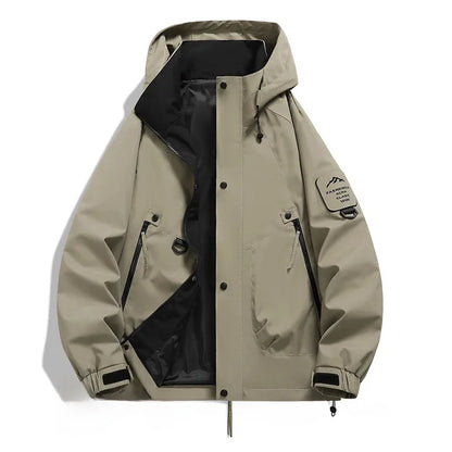 Unisex Long-Sleeve Hooded Winter Ski Jacket