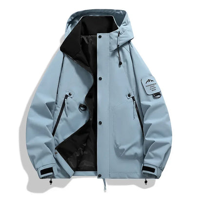 Unisex Long-Sleeve Hooded Winter Ski Jacket