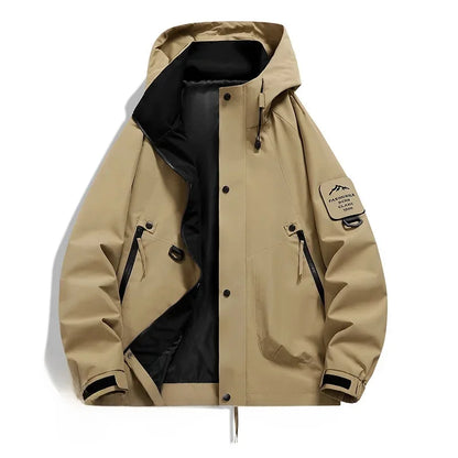 Unisex Long-Sleeve Hooded Winter Ski Jacket