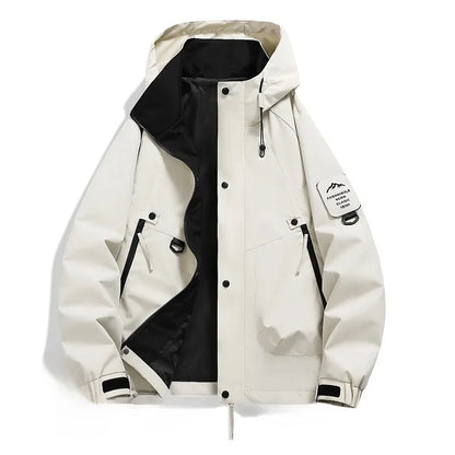 Unisex Long-Sleeve Hooded Winter Ski Jacket